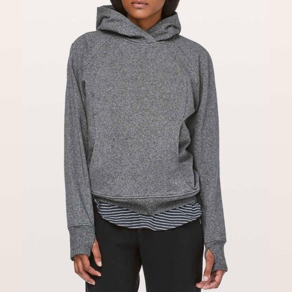 lululemon athletica Tops - Lululemon Sz 2 Scuba Pullover Heathered Speckled